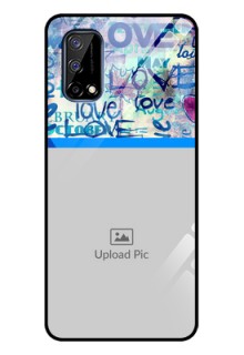 Realme Narzo 30 Pro 5G Custom Glass Mobile Case - Colorful Love Design