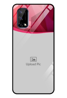 Realme Narzo 30 Pro 5G Custom Glass Mobile Case - Red Abstract Design