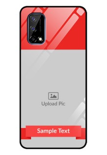 Realme Narzo 30 Pro 5G Custom Glass Phone Case - Simple Red Color Design