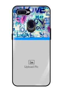 Realme U1 Custom Glass Mobile Case  - Colorful Love Design