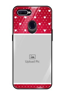 Realme U1 Photo Printing on Glass Case  - Hearts Mobile Case Design