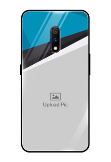 Realme X Photo Printing on Glass Case  - Simple Pattern Photo Upload Design
