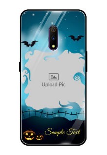 Realme X Custom Glass Phone Case  - Halloween frame design