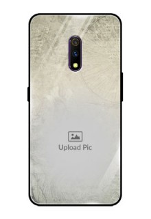 Realme X Custom Glass Phone Case  - with vintage design