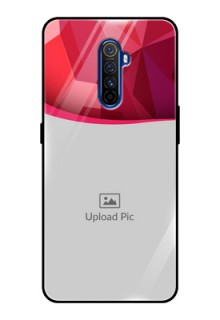 Realme X2 Pro Custom Glass Mobile Case  - Red Abstract Design