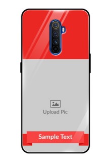Realme X2 Pro Custom Glass Phone Case  - Simple Red Color Design