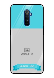 Realme X2 Pro Personalized Glass Phone Case  - Simple Blue Color Design