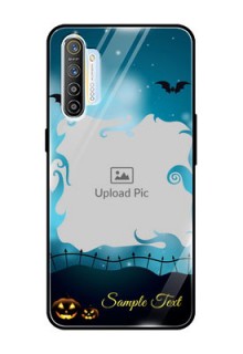 Realme X2 Custom Glass Phone Case  - Halloween frame design