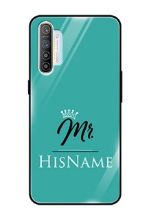Realme X2 Custom Glass Phone Case Mr with Name