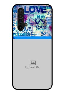 Realme X3 Super Zoom Custom Glass Mobile Case - Colorful Love Design
