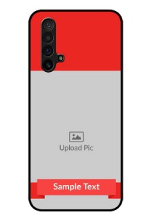 Realme X3 Super Zoom Custom Glass Phone Case - Simple Red Color Design