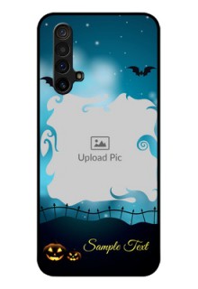 Realme X3 Super Zoom Custom Glass Phone Case - Halloween frame design