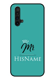 Realme X3 Custom Glass Phone Case Mr with Name
