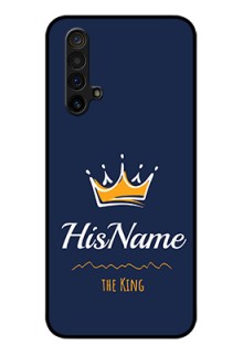 Realme X3 Glass Phone Case King with Name