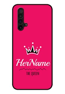 Realme X3 Glass Phone Case Queen with Name