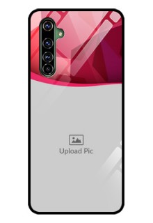 Realme X50 Pro 5G Custom Glass Mobile Case - Red Abstract Design