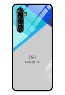 Realme X50 Pro 5G Custom Glass Phone Case - Blue Pattern Design