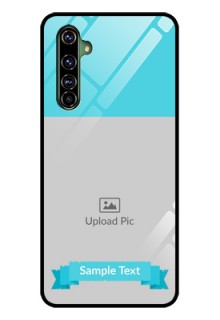 Realme X50 Pro 5G Personalized Glass Phone Case - Simple Blue Color Design