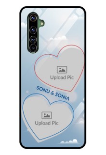 Realme X50 Pro 5G Custom Glass Mobile Case - Blue Color Couple Design 
