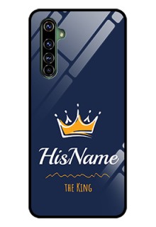 Realme X50 Pro 5G Glass Phone Case King with Name