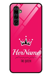 Realme X50 Pro 5G Glass Phone Case Queen with Name