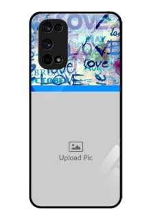 Realme X7 Pro Custom Glass Mobile Case  - Colorful Love Design