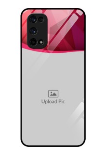 Realme X7 Pro Custom Glass Mobile Case  - Red Abstract Design