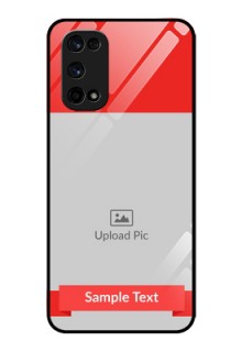 Realme X7 Pro Custom Glass Phone Case  - Simple Red Color Design