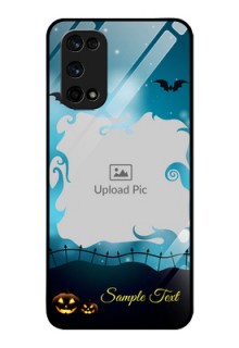Realme X7 Pro Custom Glass Phone Case  - Halloween frame design