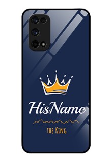 Realme X7 Pro Glass Phone Case King with Name
