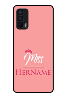 Realme X7 Custom Glass Phone Case Mrs with Name