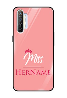 Realme Xt Custom Glass Phone Case Mrs with Name