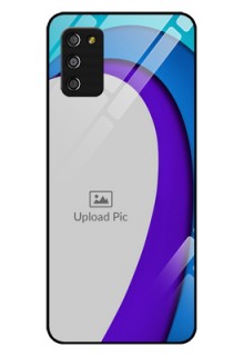 Galaxy A03s Photo Printing on Glass Case - Simple Pattern Design