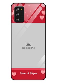 Galaxy A03s Custom Glass Phone Case - Valentines Day Design