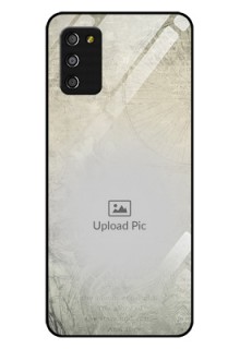 Galaxy A03s Custom Glass Phone Case - with vintage design