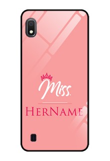 Galaxy A10 Custom Glass Phone Case Mrs with Name