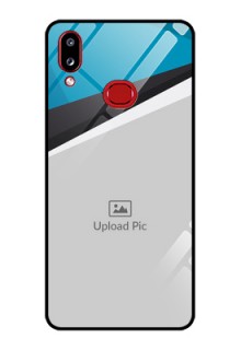 Galaxy A10s Photo Printing on Glass Case - Simple Pattern Photo Upload Design