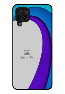 Galaxy A12 Photo Printing on Glass Case - Simple Pattern Design