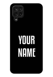 Galaxy A12 Your Name on Glass Phone Case