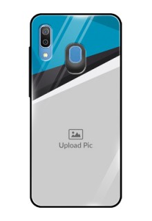 Samsung Galaxy A20 Photo Printing on Glass Case  - Simple Pattern Photo Upload Design