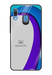 Samsung Galaxy A20 Photo Printing on Glass Case  - Simple Pattern Design
