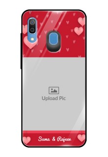Samsung Galaxy A20 Custom Glass Phone Case  - Valentines Day Design