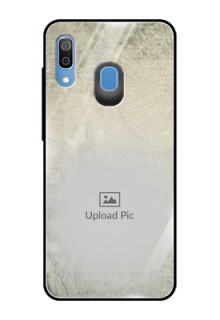 Samsung Galaxy A20 Custom Glass Phone Case  - with vintage design