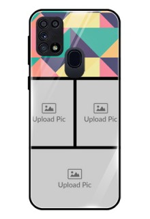 Galaxy A21s Custom Glass Phone Case  - Bulk Pic Upload Design