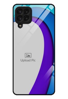 Galaxy A22 4G Photo Printing on Glass Case  - Simple Pattern Design