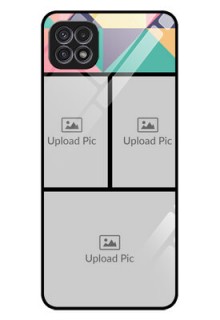Galaxy A22 5G Custom Glass Phone Case - Bulk Pic Upload Design
