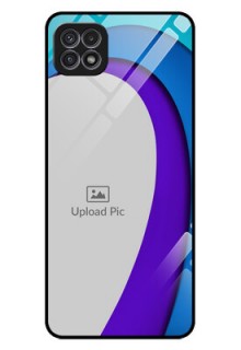 Galaxy A22 5G Photo Printing on Glass Case - Simple Pattern Design