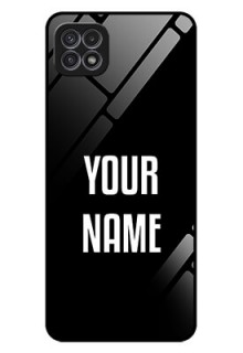 Galaxy A22 5G Your Name on Glass Phone Case