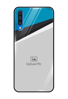 Galaxy A30s Photo Printing on Glass Case  - Simple Pattern Photo Upload Design