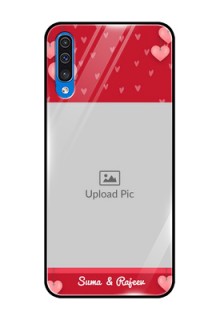 Galaxy A30s Custom Glass Phone Case  - Valentines Day Design